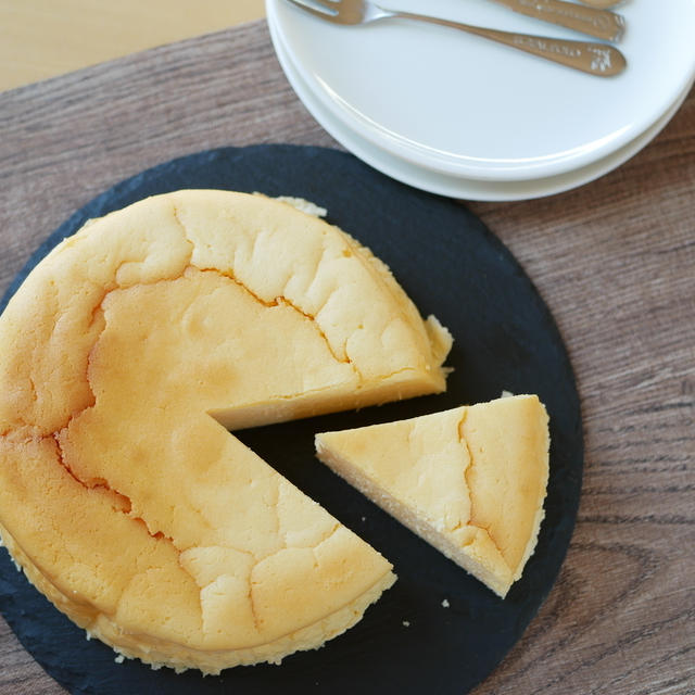 しゅわっとフレッシュ！スフレチーズケーキ♪