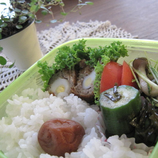 スコッチエッグてりやき風弁当