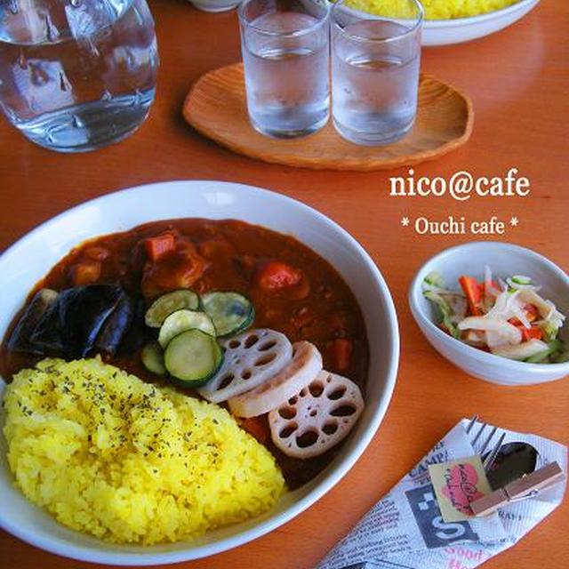 いつものカレーをカフェ風に☆
