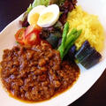 肉感アップもいいけど野菜も食べようねキーマーカレー（笑）
