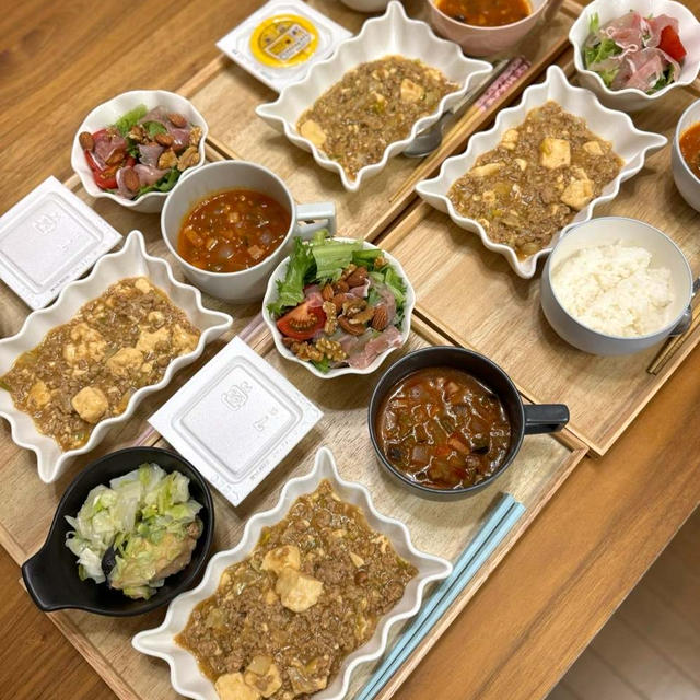 二夜連続で麻婆豆腐の夜ごはん