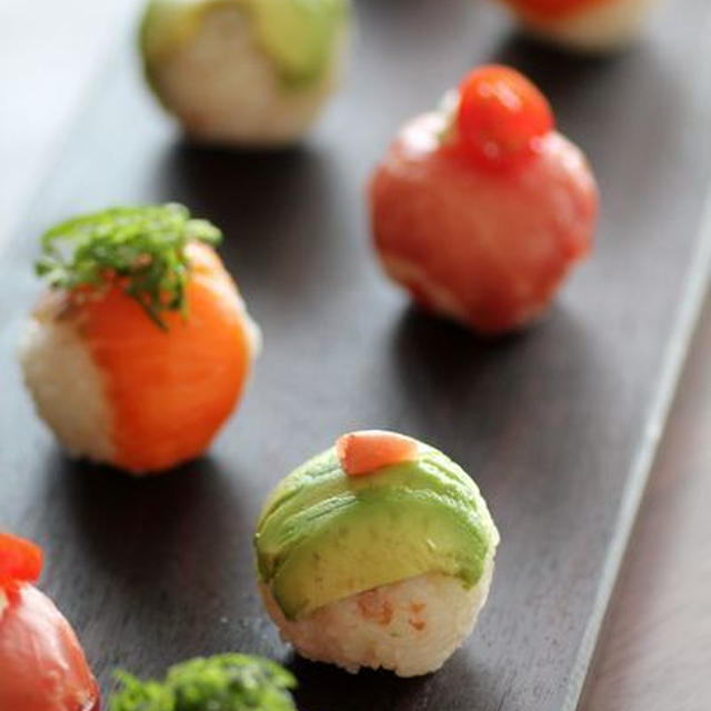 簡単手まり寿司アイディア3つと、魚練習！