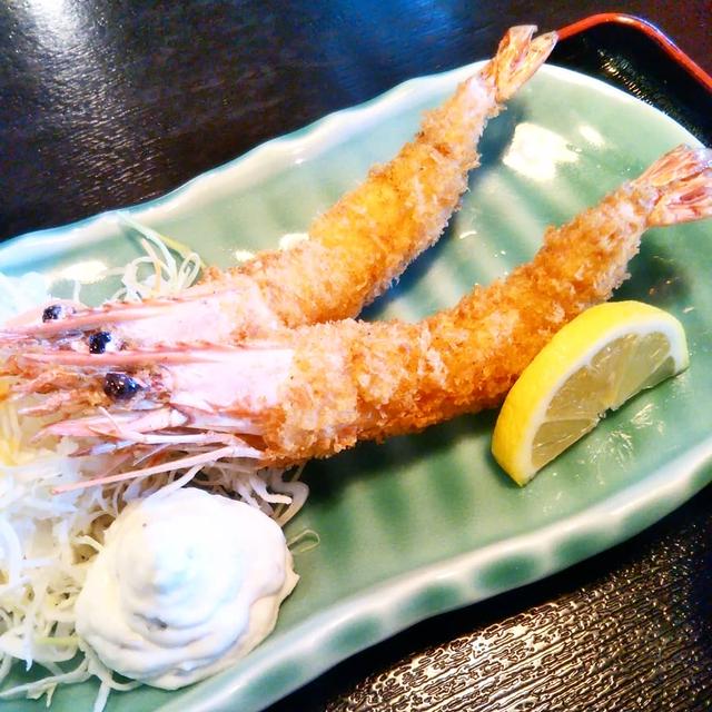 ランチ☆がっつり！大海老フライ定食を食べたよ！