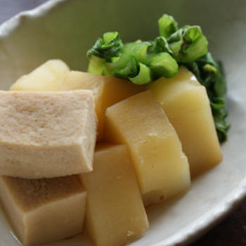 高野豆腐の煮物と晩の献立