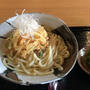 信楽の「亀楽庵」でかき揚げうどん