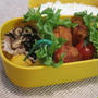 手作り鶏団子のケチャップあん弁当☆