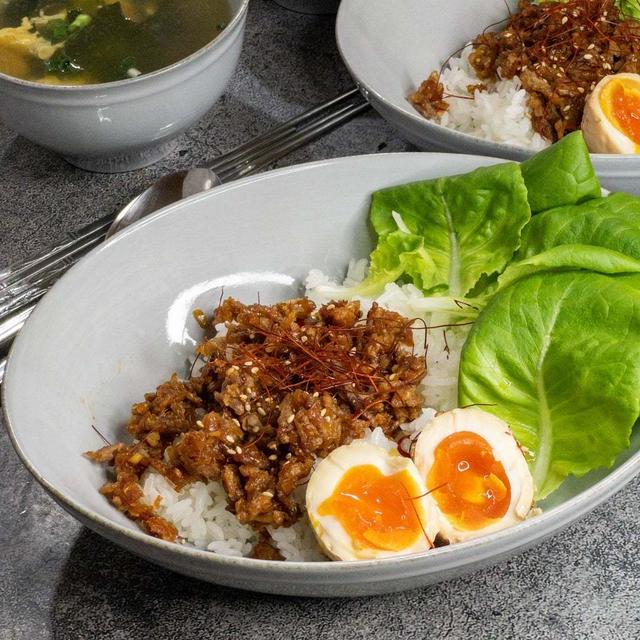 ひき肉と野菜の韓国風ライスボウル【#簡単レシピ#ごはん】