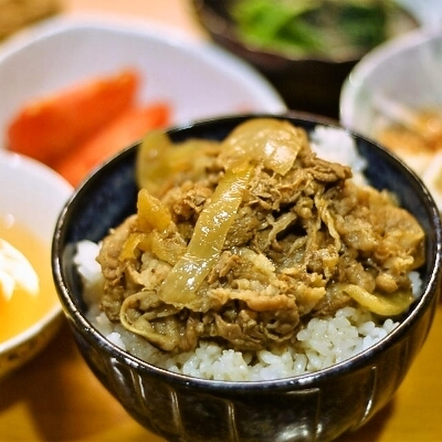 我が家のすき屋の牛丼♪