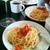 今日の朝食は冷製パスタ♪♪