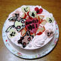 娘の誕生日のケーキとごはん。