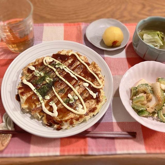 豆腐献立の予定だけどやや変更して　晩ごはん