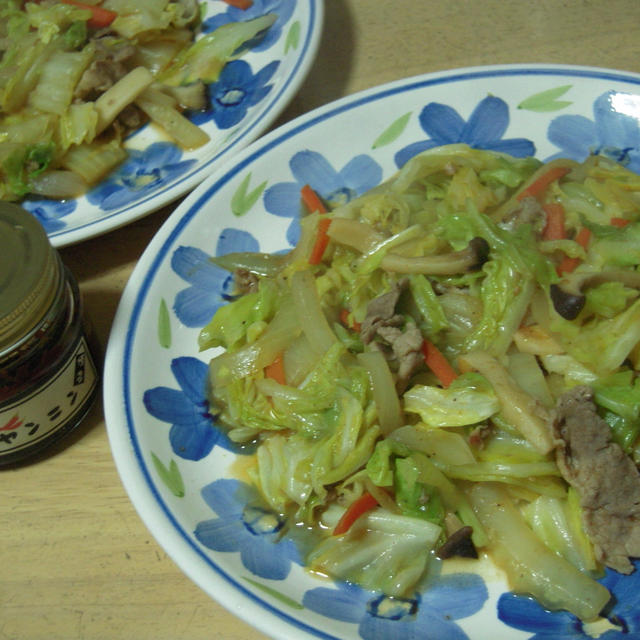 野菜炒め・辛かヤンニン風味