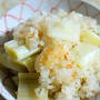 お葱だけの炊き込みご飯ですが・・・・美味しい～～♫