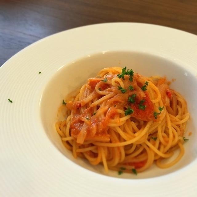 ランチに簡単♡ツナとトマトのスパゲティと生チョコまんの件