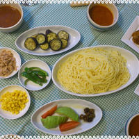 『つけスパゲティ』☆完熟トマトピリ辛ミート