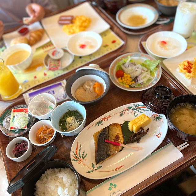 千葉旅 ホテルの朝食と中庭散策