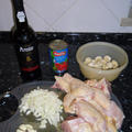 鶏肉と栗のポルトワイン煮込み