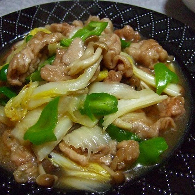 豚肉と白菜のとろっとオイスター炒め♪