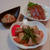 鮪の漬け丼とセレベスの煮物