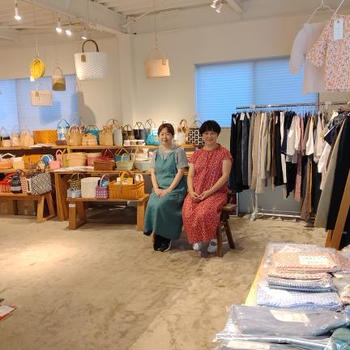本日　カゴとヌノと···