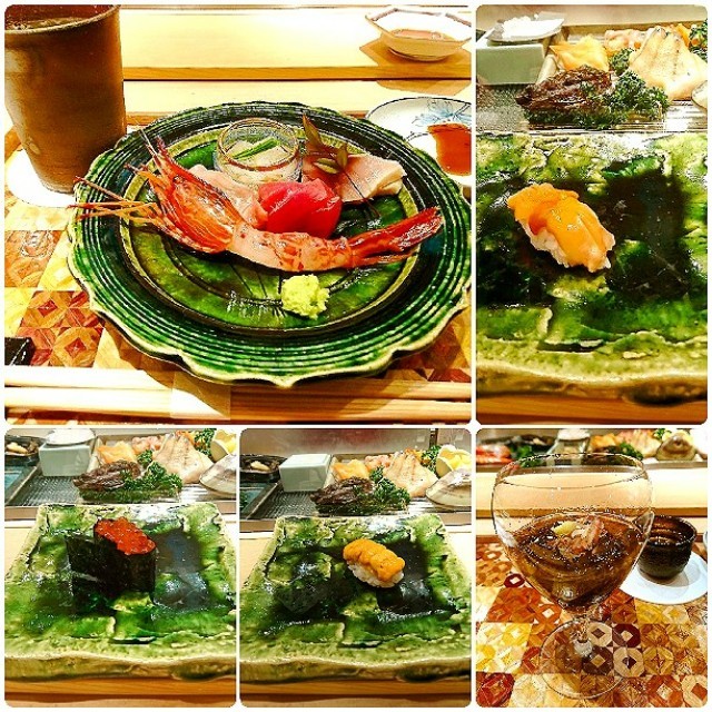 寿司屋のカウンターで　贅沢ランチ