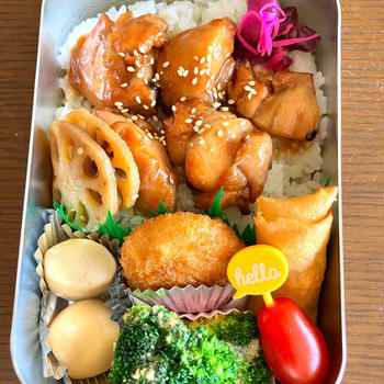 昨日のお弁当と今日のお弁当