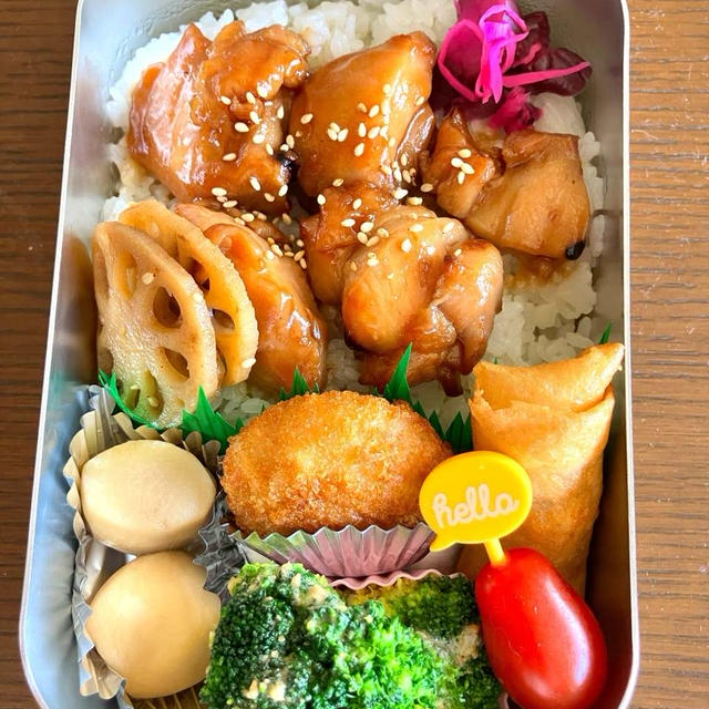 昨日のお弁当と今日のお弁当