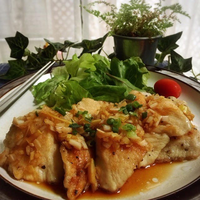 風邪予防！鶏胸肉のネギ酢醤油