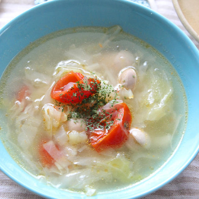 【　夏の野菜スープ　】