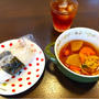 朝ごはん チキン南蛮おにぎり