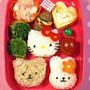キティちゃん弁当の作り方【キャラ弁】簡単！Hello Kitty Bento Lunch Box【Kyaraben】