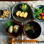 【簡単！副菜・常備菜】きのこの海苔和え　と、和定食