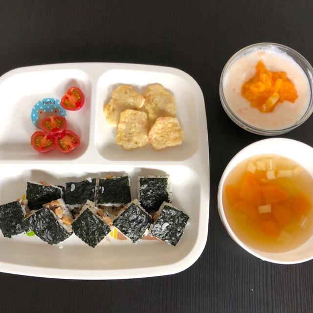 【幼児食】1y10m☆6/13のまとめ☆鮭のクリームソースマカロニ
