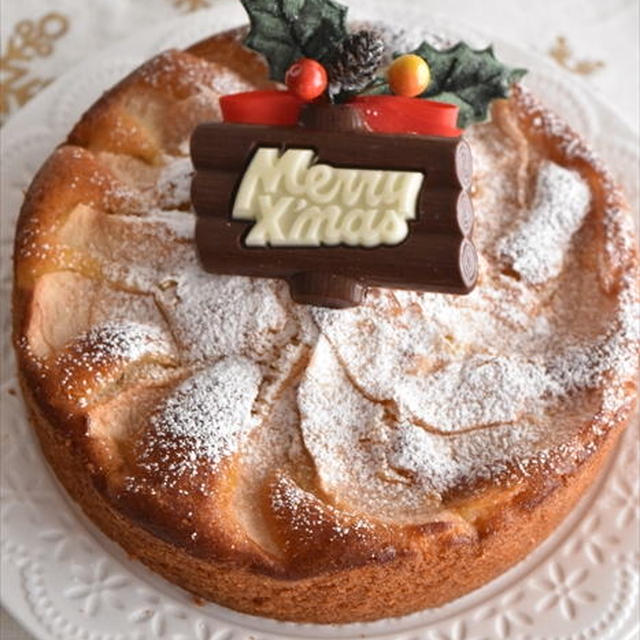 クリスマスケーキはヘルシーなヨーグルトポムポムで♪