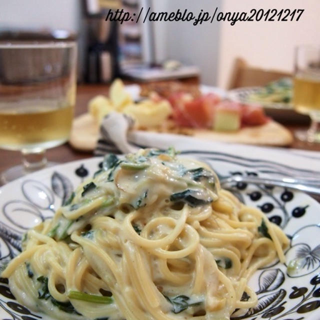 【おうちバルな日♡クリームパスタと照り焼きチキン♡47japanお知らせなど】