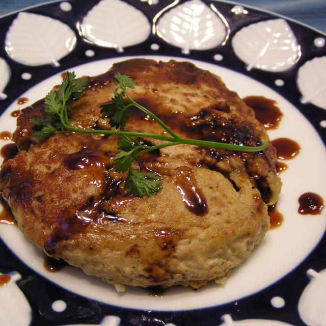鯖のふわふわカレーハンバーグ