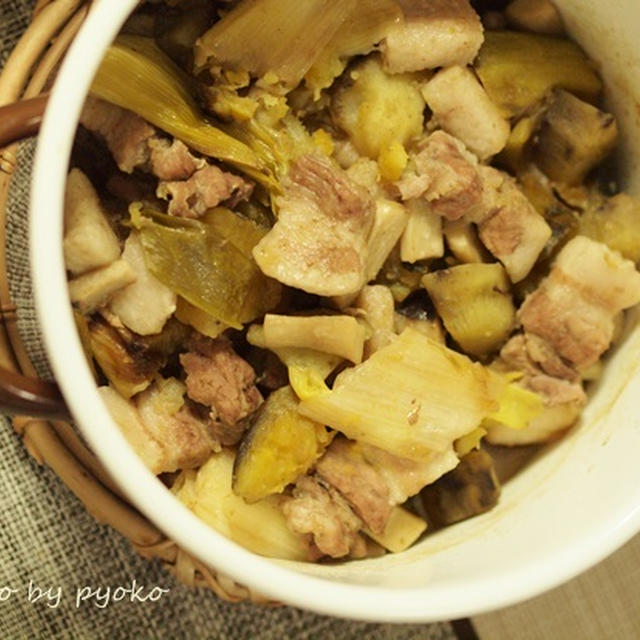 ネギ豚じゃが☆ネギは焼くと甘～い！
