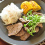 焼き肉用のお肉で作る【牛肉のマリネ】作り置きにも！！と、夏野菜たっぷり晩ごはん