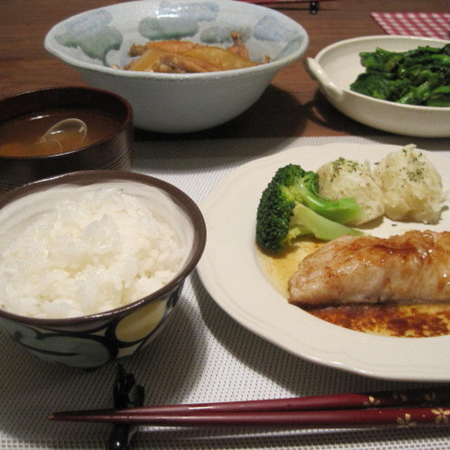 母の手料理＊タラのソテーバター醤油ソース