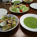 緑の食卓・焼そばで一汁一菜(笑)  、一番刈り韮ソースの紹介