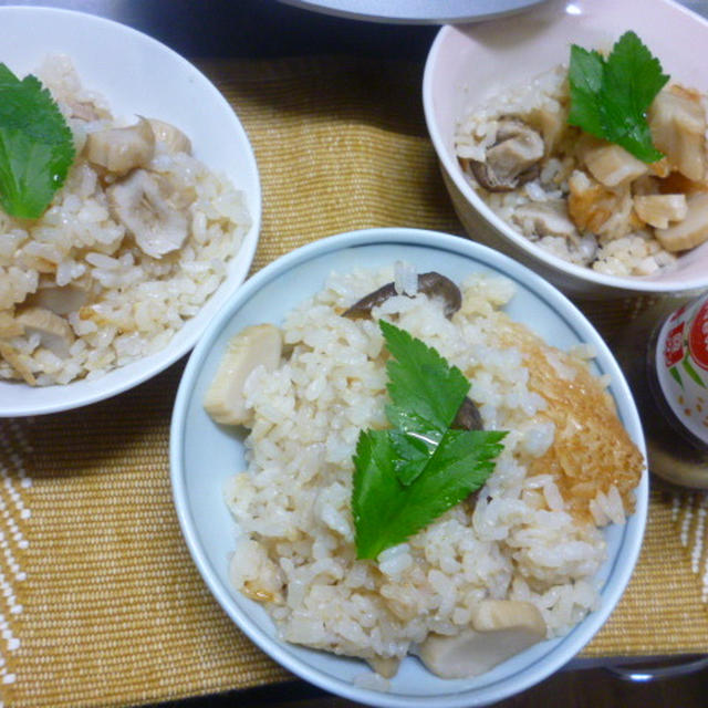 中華ドレッシングで♪エリンギの釜飯★