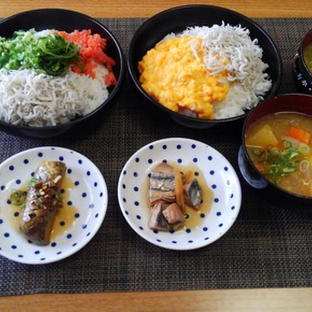 2種類作ったしらす丼 しらすと明太子の丼 By みなづきさん レシピブログ 料理ブログのレシピ満載