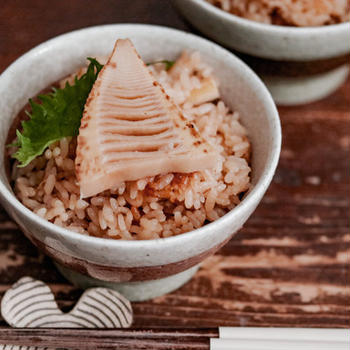 春の味覚を堪能！わが家のかわいい贅沢たけのこごはん♡