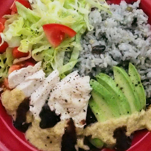 茹で鶏と玉ねぎソース。