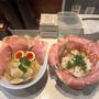 西宮市　貝だしスープのラーメン店　贔だしや　塩ラーメンとチャーシューたっぷりの丼