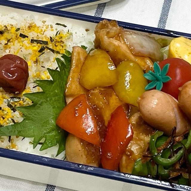 【お弁当】お弁当作り/フライパン1つで完結/鶏肉の甘酢炒め