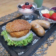 玉ねぎバーガーと【佐藤錦】でサクランボジャム作りとピエールドゥロンサール♪