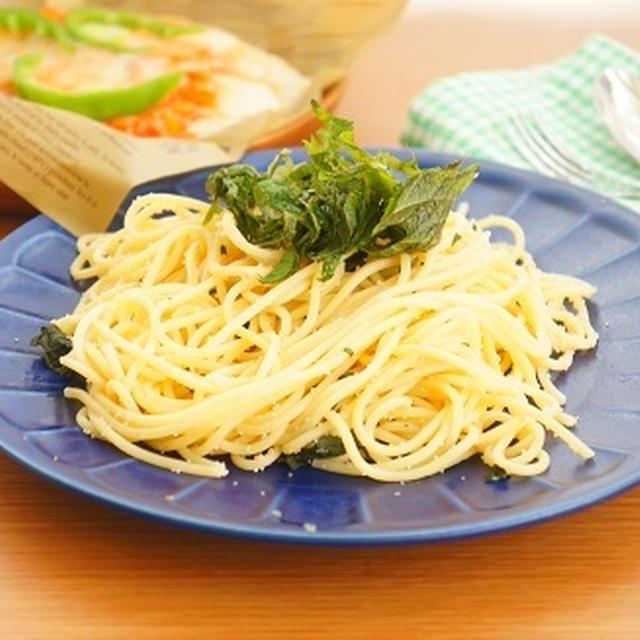 【モニター】あごだししょうゆでたらこと大葉の和風しょうゆパスタ