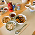 白菜ととり肉のとろり味噌炒め　と　『激辛！麻婆豆腐の会』。