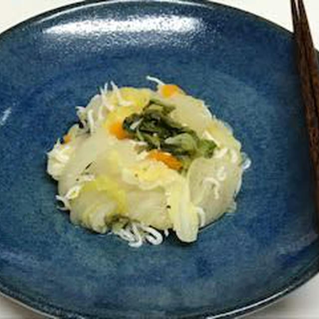 　白菜としらすのさっぱり蒸し煮♬　秋に向けてちょっとずつ